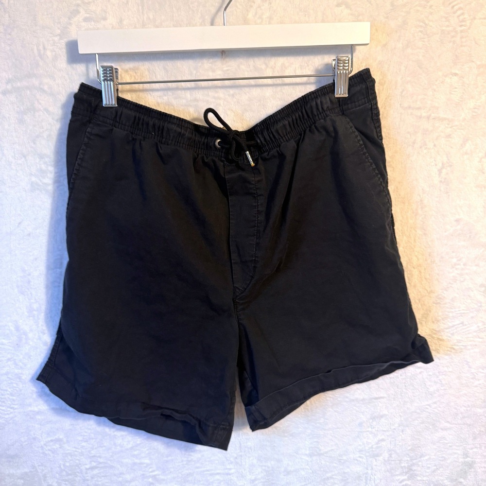 American Eagle Shorts Flex Drawstring Large Black Mens